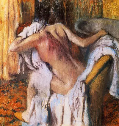 After the Bath, Woman Drying Herself Edgar Degas